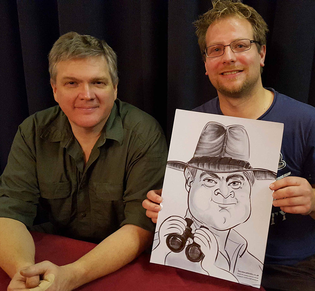 ray mears caricature a gift to him personally