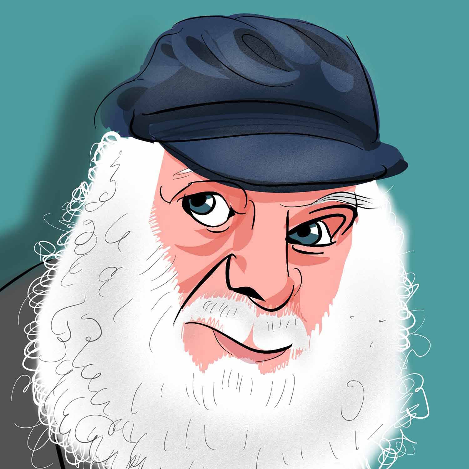 uncle albert caricature for london