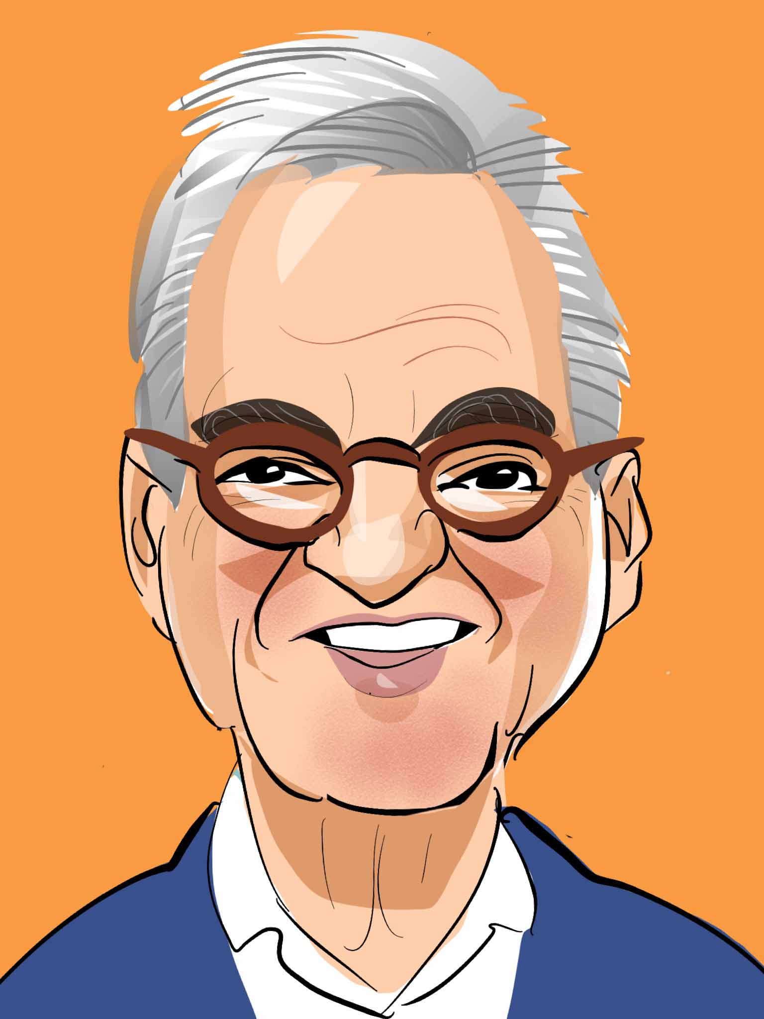 mick shipman carictaure larry lamb caricature gavin and stacey caricature