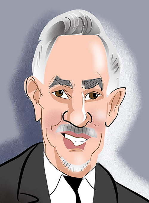 Gary Linekar Caricature