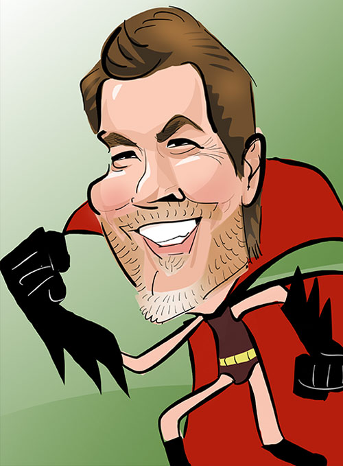 Rhod Gilbert caricature