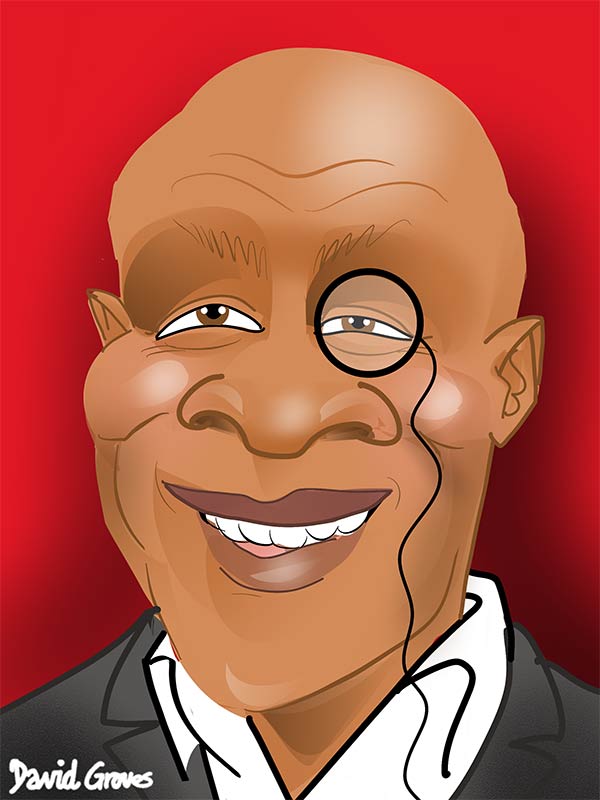 Chris Eubank Caricature cartoon