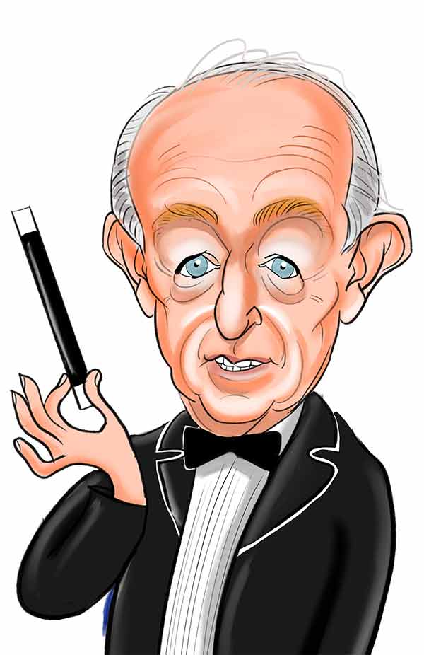 caricature cartoon of Paul Daniels