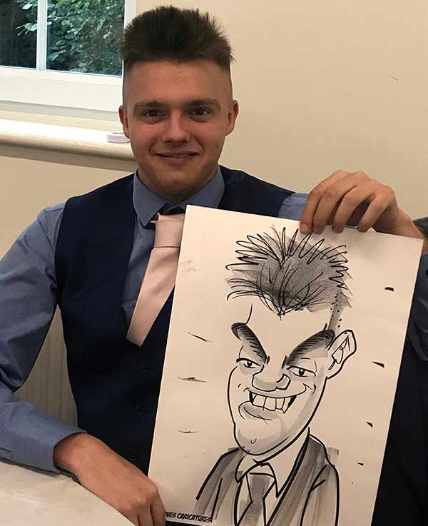 Brighton party gets a caricaturist