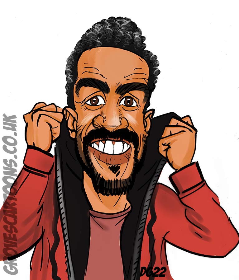 Craig David caricature and cartoon