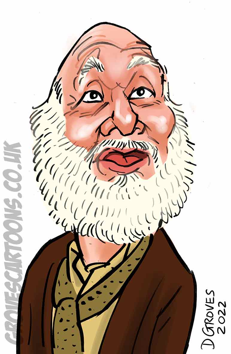 uncle albert caricature for london