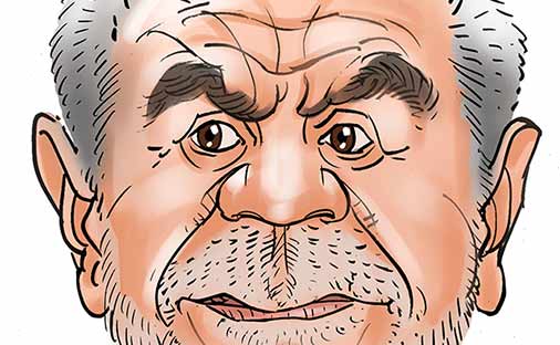 Alan Sugar as a caricature