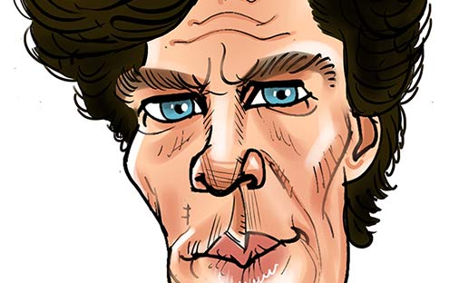 Benedict Cumberbatch as a caricature