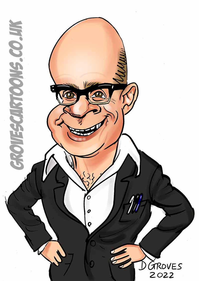 Harry Hill caricature