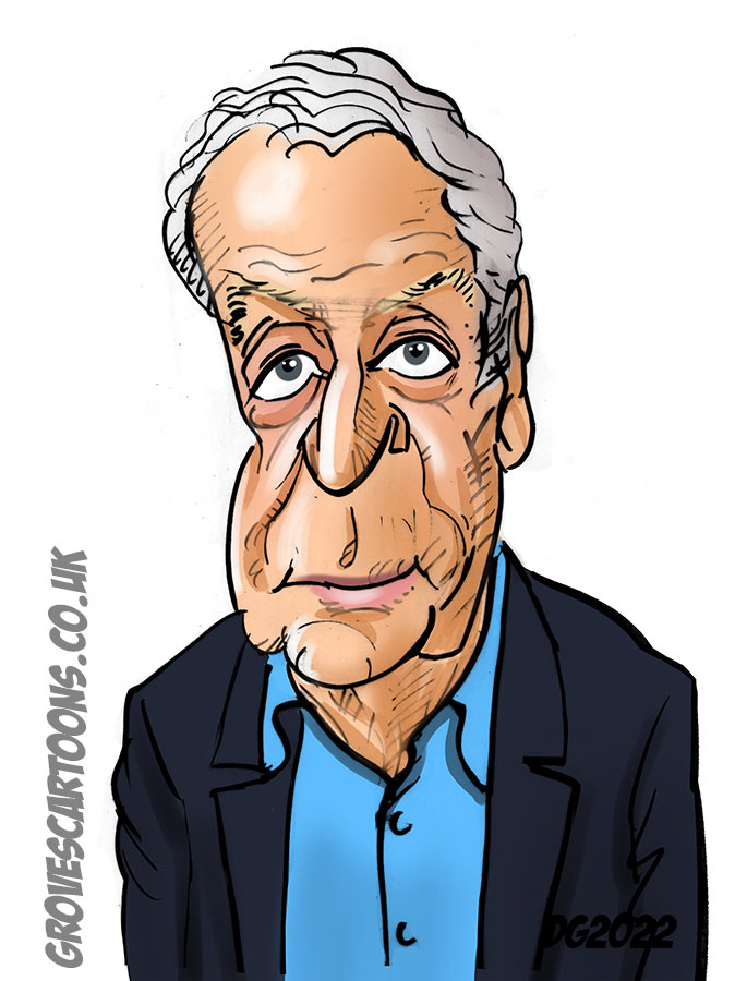 Michael Caine caricature and cartoon