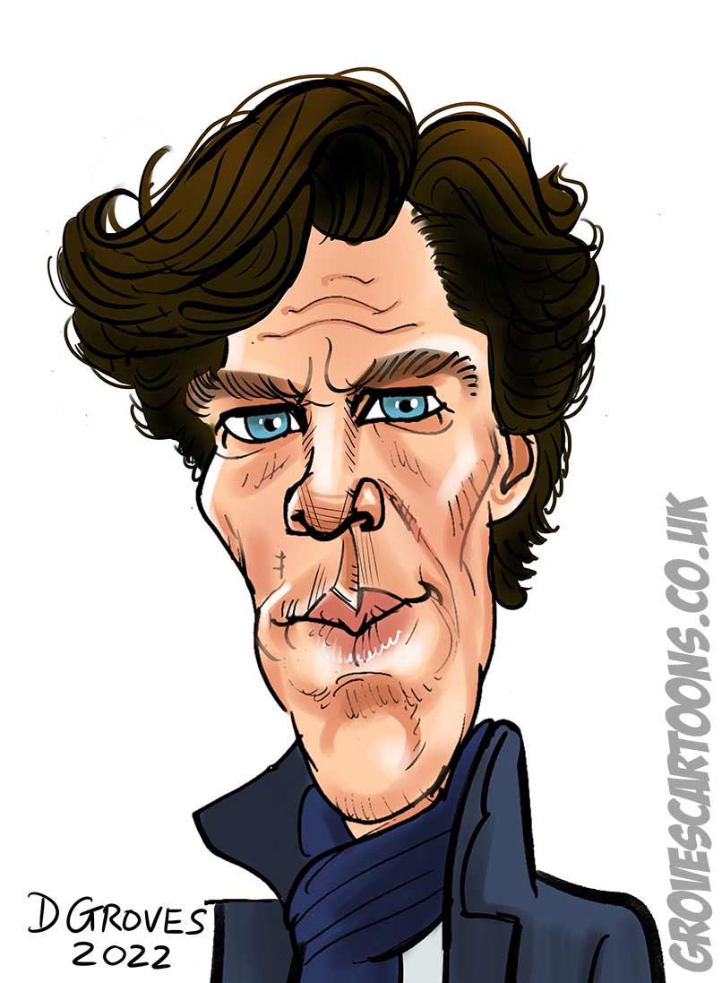 benedict cumberbatch caricature