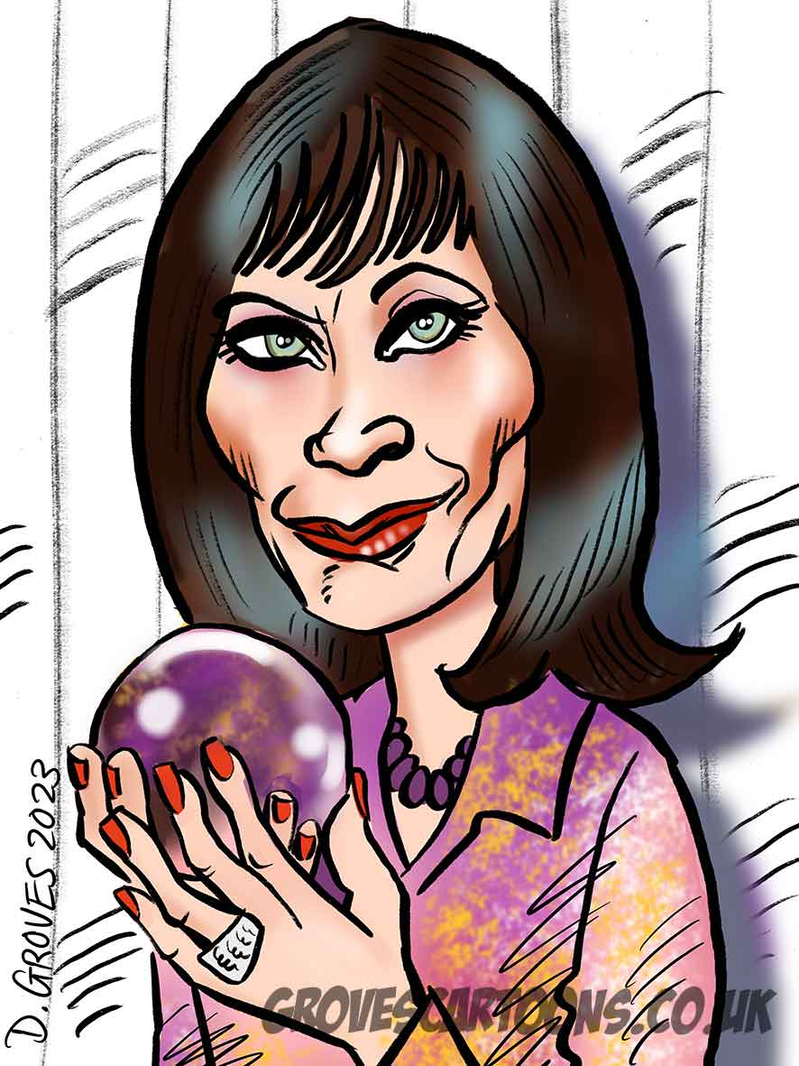 Mystic Meg caricature