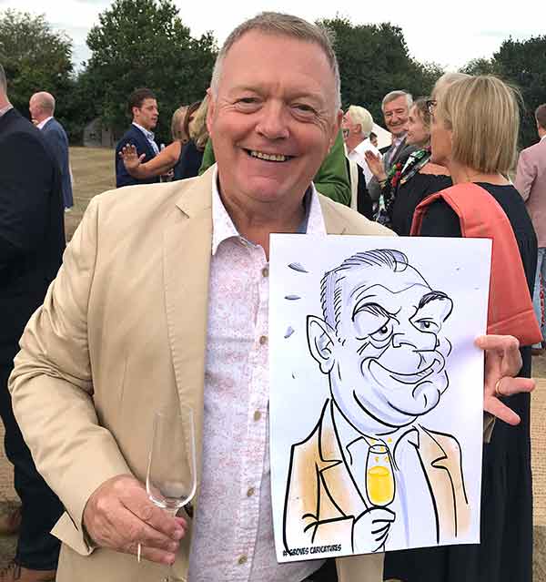 kingston garden party caricature