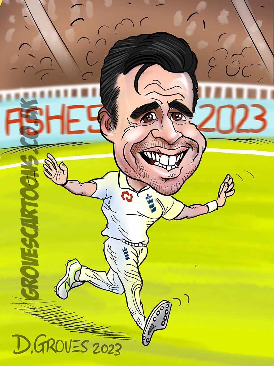 James Anderson caricature