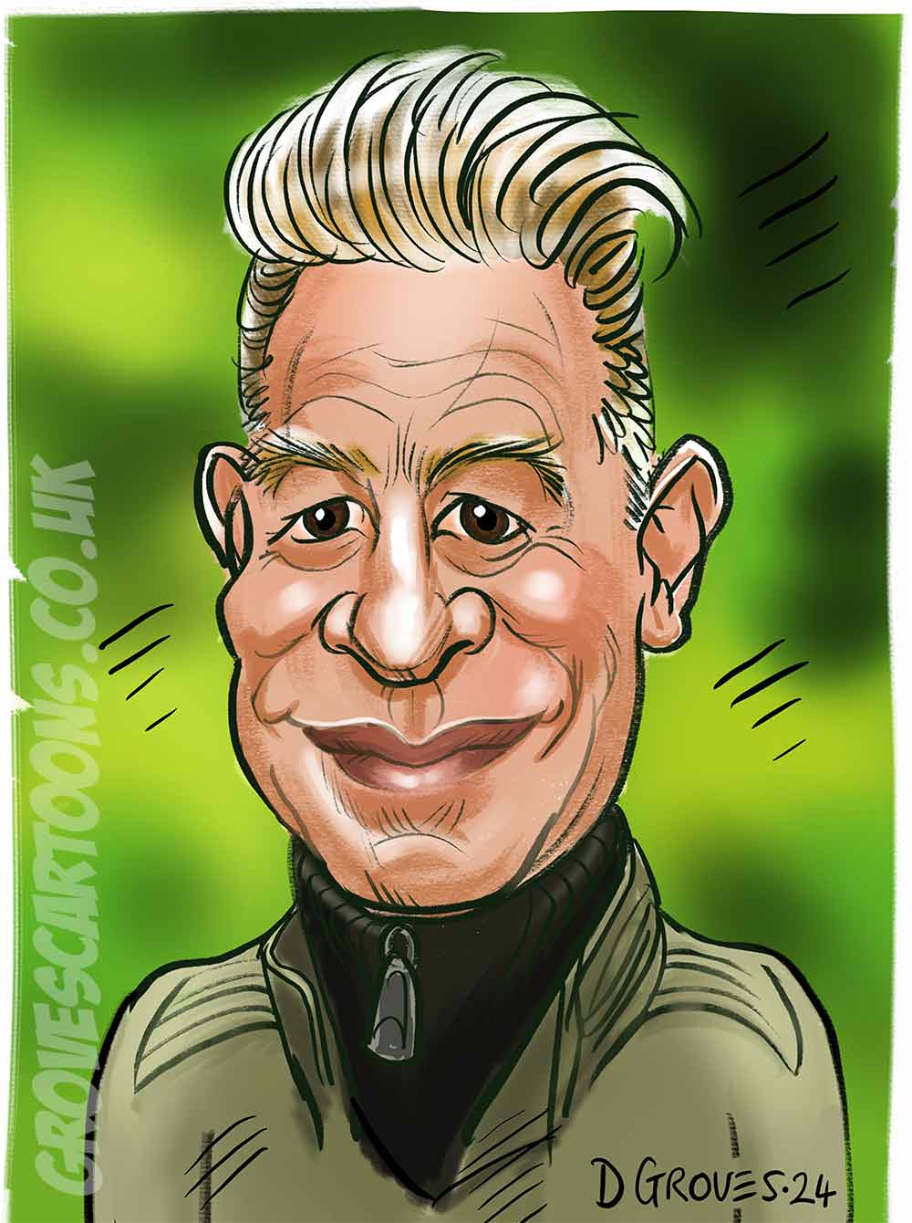 chris packham caricature cartoon