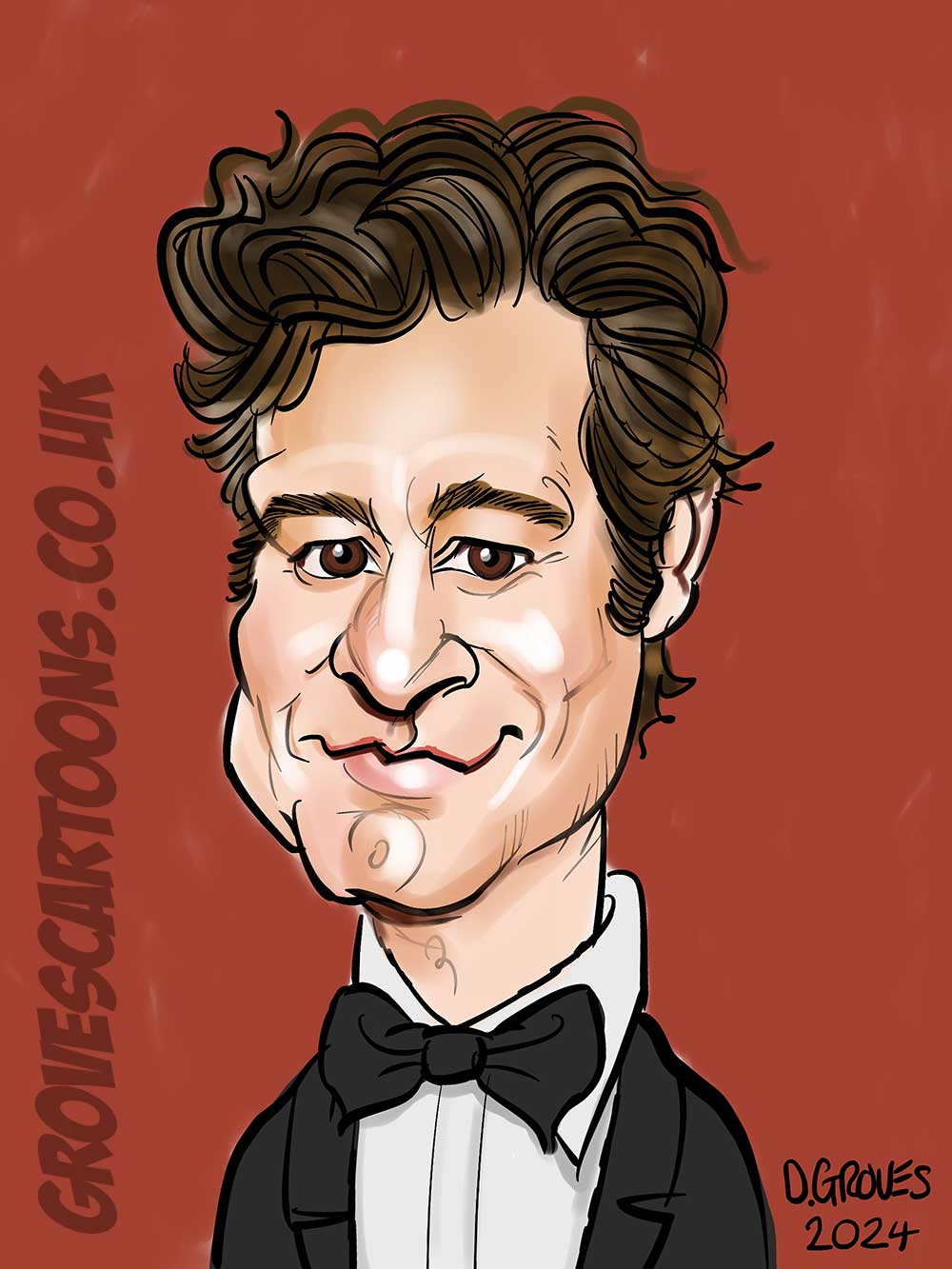 Colin Firth Caricature