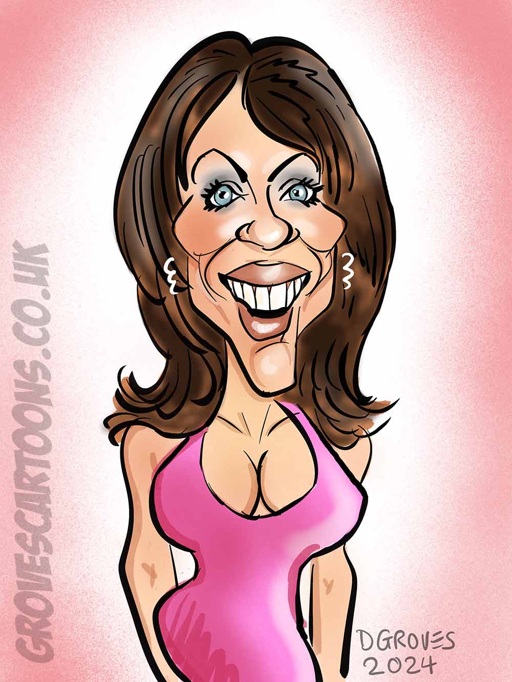 Liz Hurley Caricature 