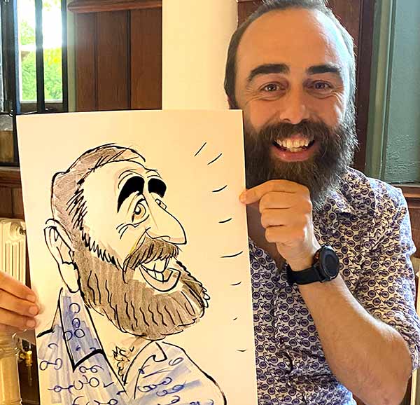 guests travel far for a caricature wotton house