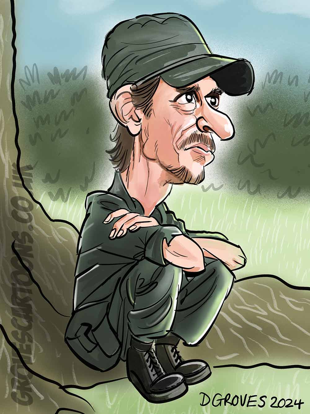 Mackenzie Crook caricature