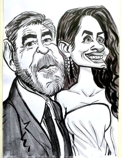 george and amal clooney art