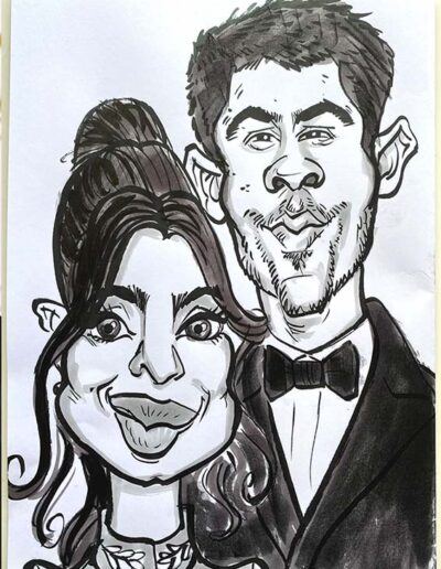 nick jonas and piryanka chopra art