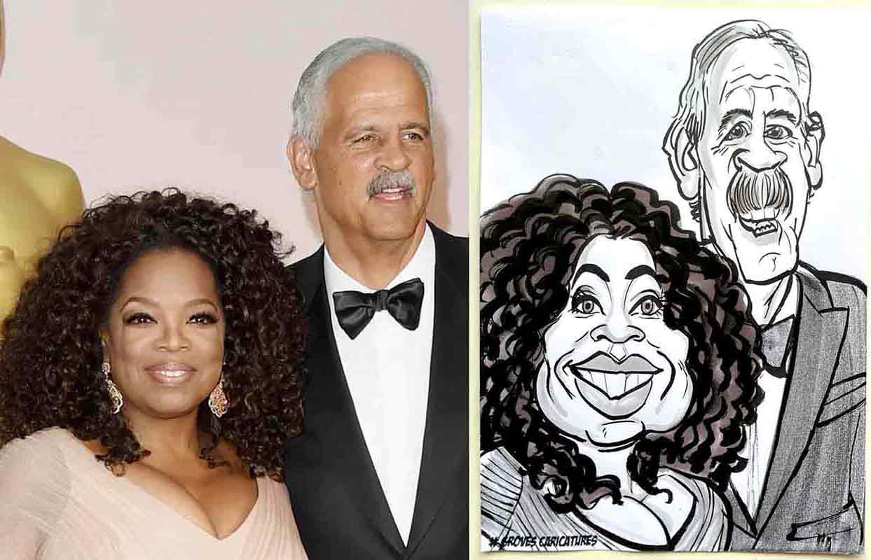 Oprah Winfrey and Steadman Graham portraiture