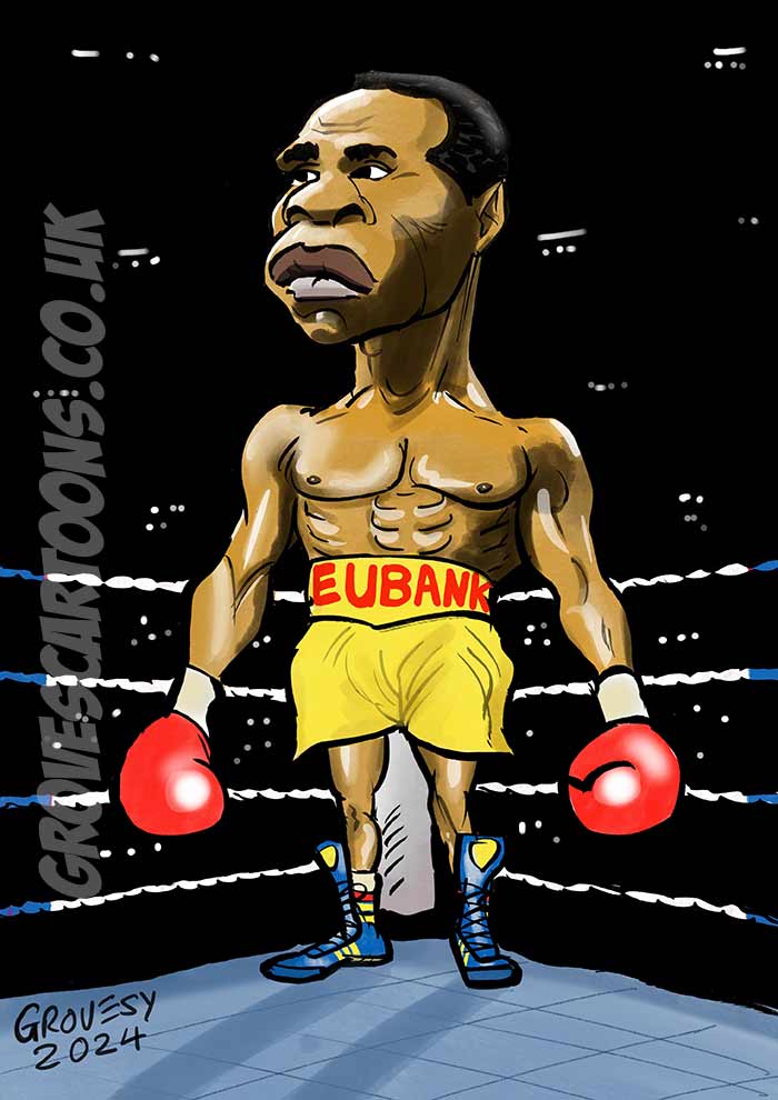 Chris Eubank Caricature cartoon