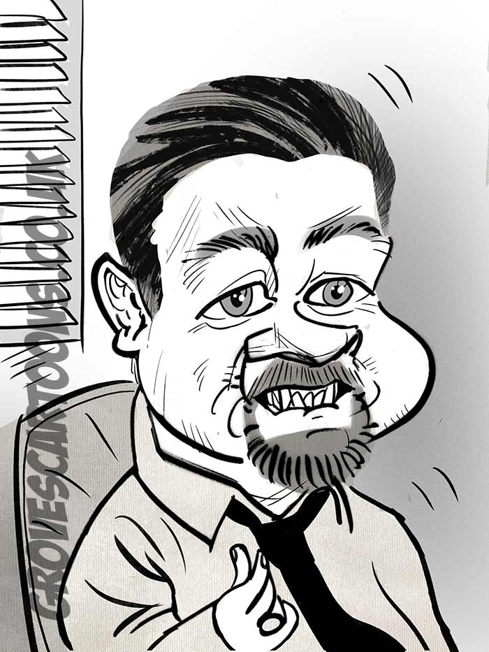 david brent carictaure ricky gervais cartoon caricature portrait david brent carictaure ricky gervais cartoon caricature image