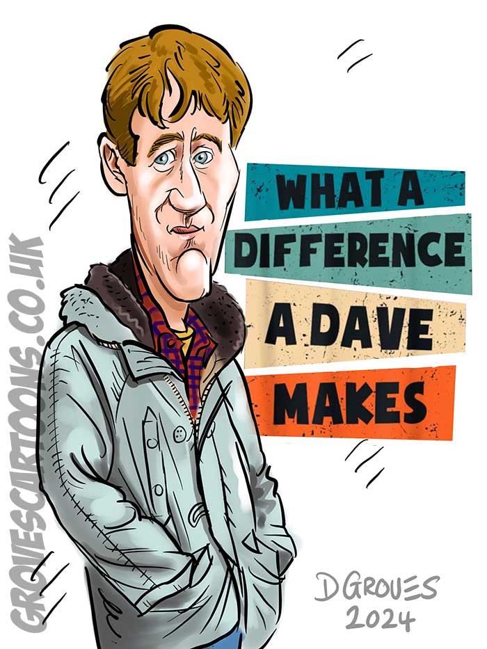Nicholas Lyndhurst as Dave/Rodney Nicholas Lyndhurst as Rodney in caricature peckham estate