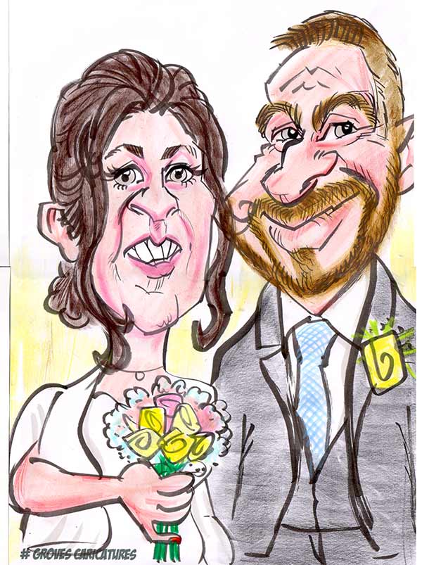 wedding invite caricature wedding invite caricature bride and groom