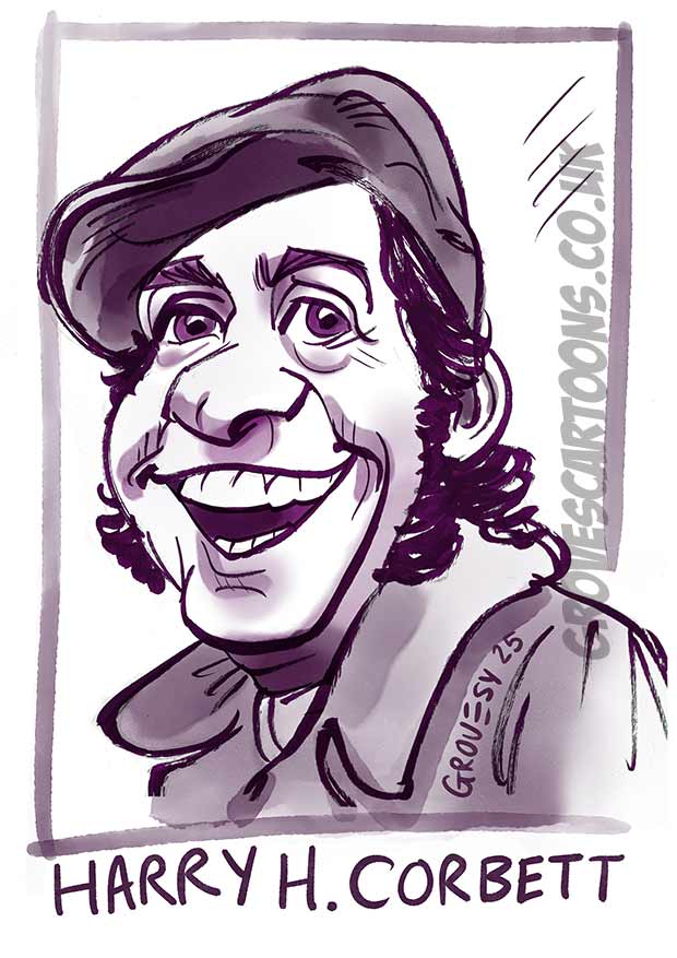 Harry H Corbett caricature