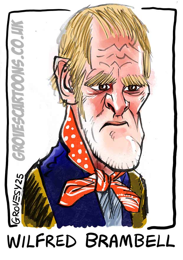 Wilfred Brambell caricature