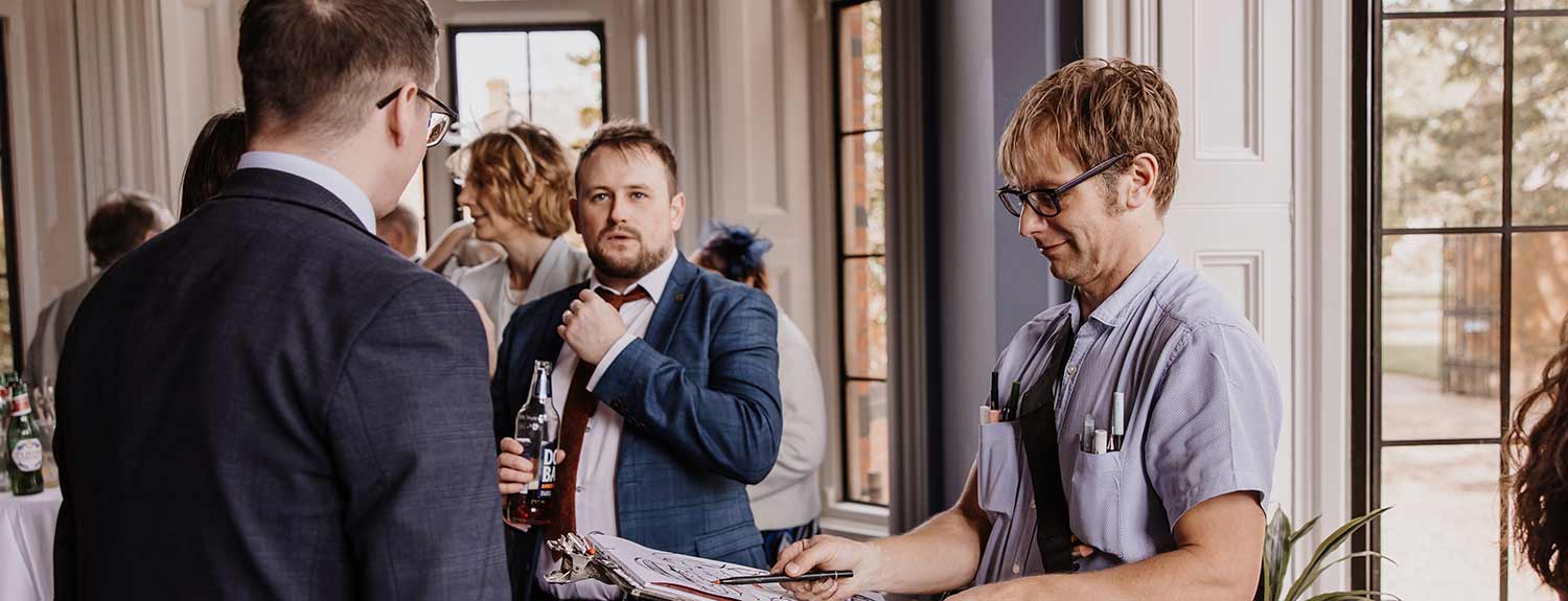 groves cartoons covering the south east, weddings and parties