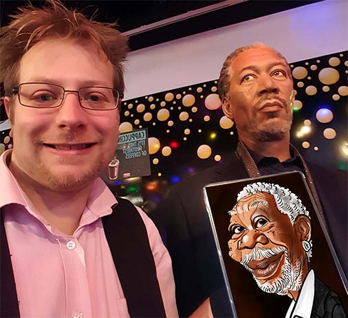 morgan freeman caricature