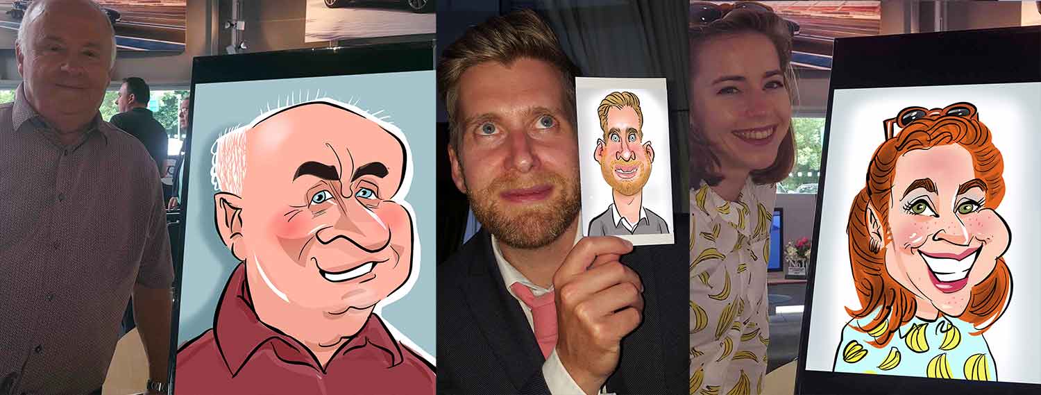 examples of digital cartoon caricatures