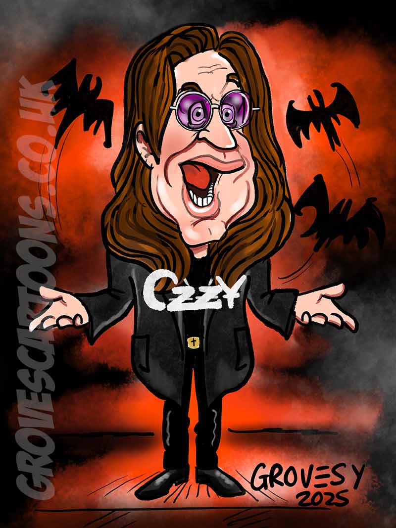 ozzy osbourne caricature