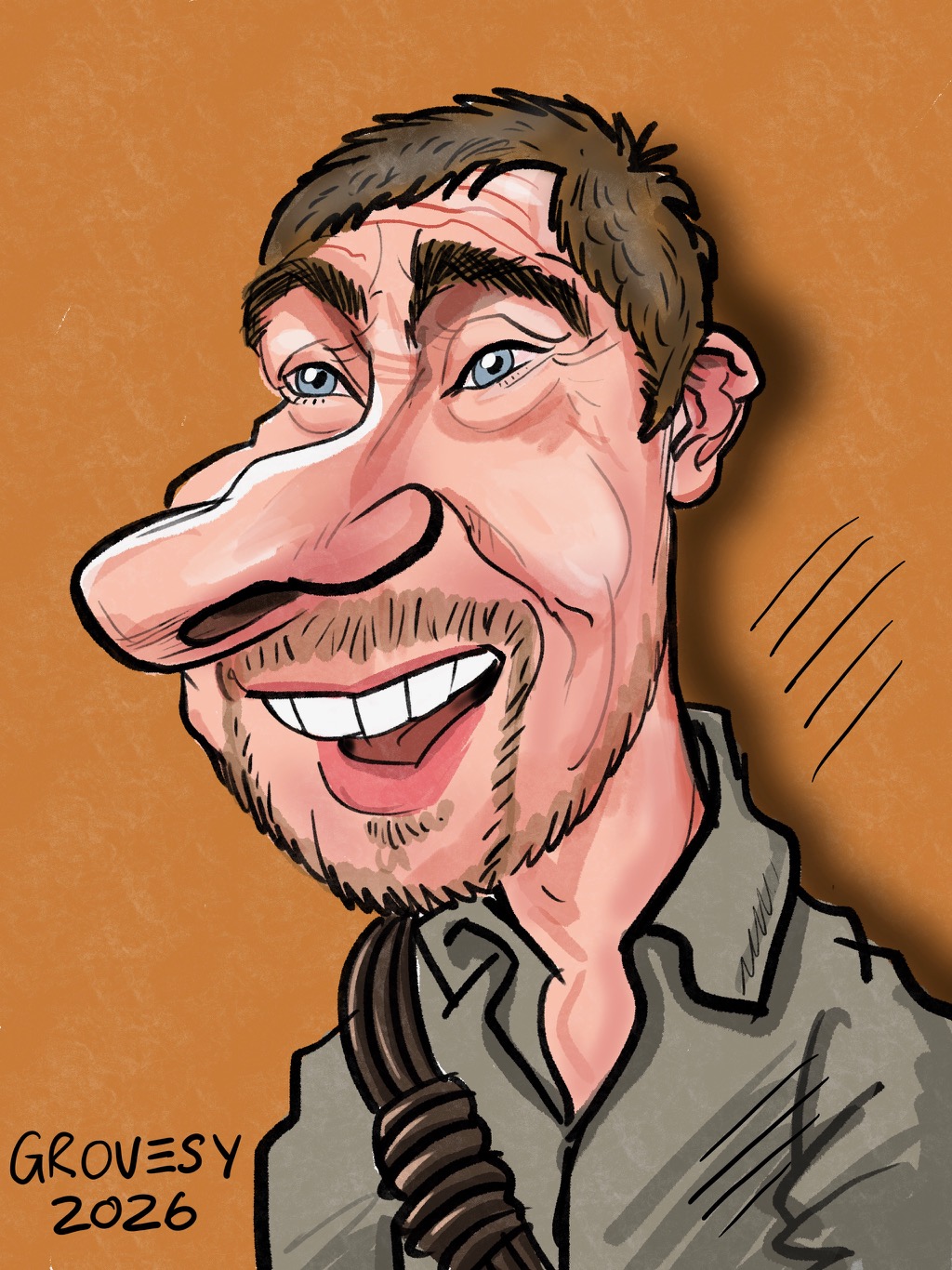 Bear Grylls caricature