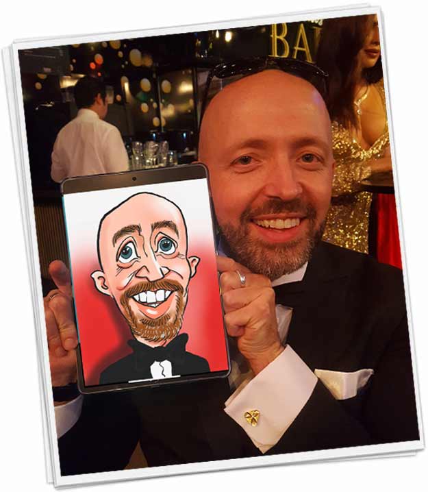 black tie event ipad drawing