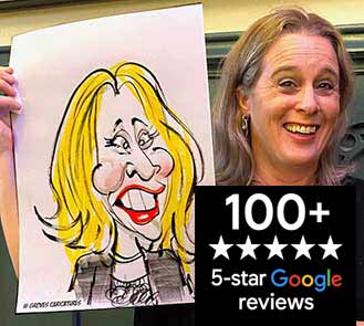 round cheeks cartoon portrait illustration