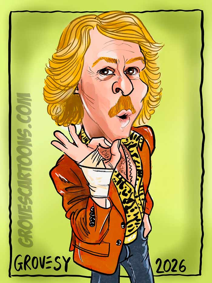 Keith Lemon caricature cartoon