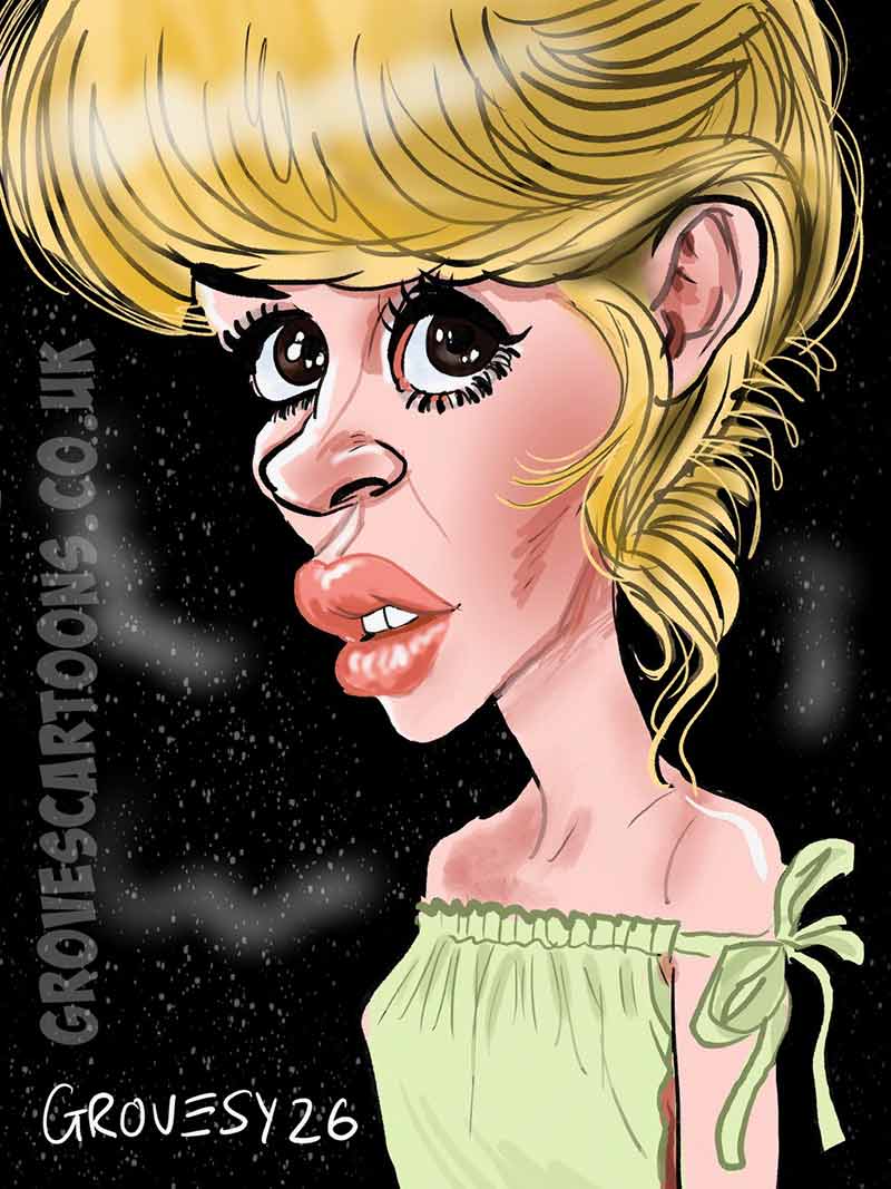 Partricia Routledge caricature